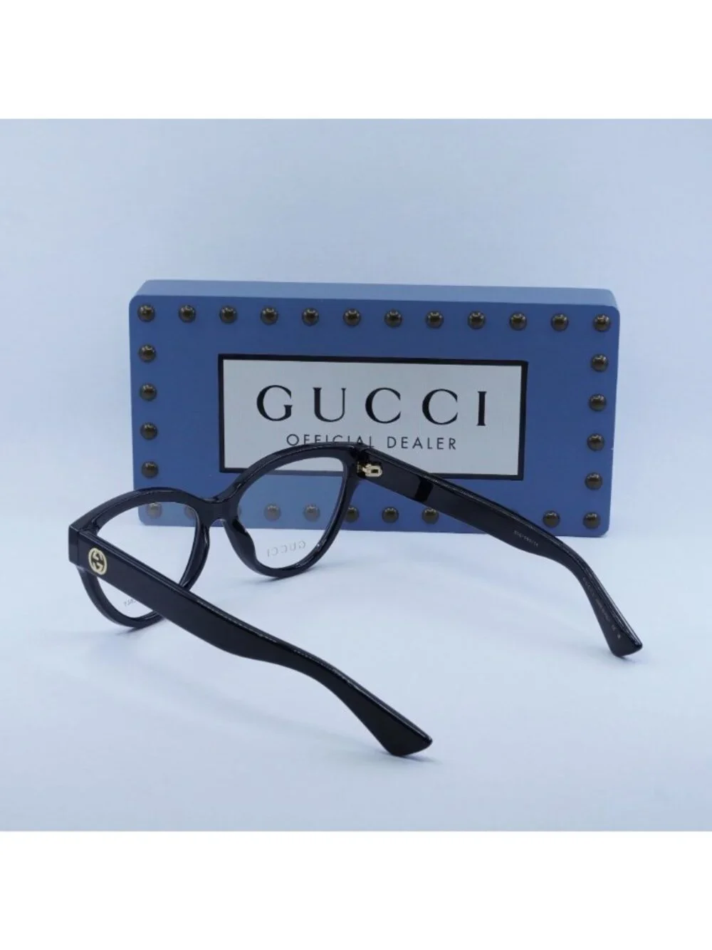Gucci GG1581O 001 Cat Eye 55mm Eyeglasses - Black